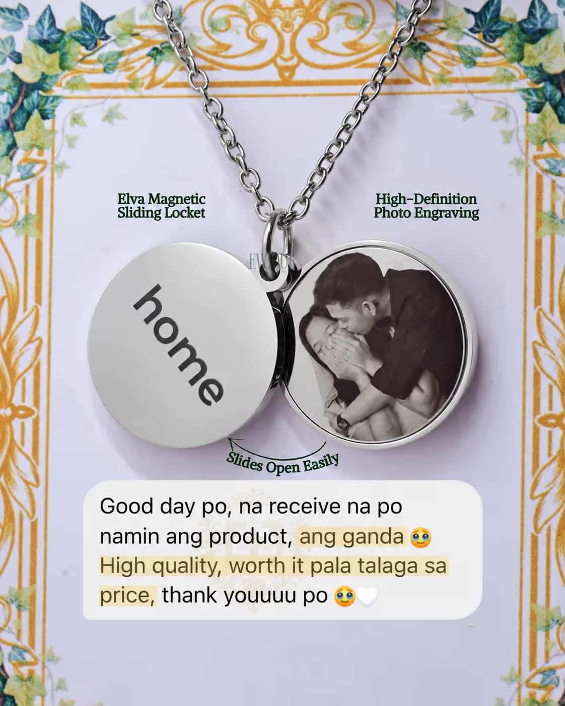 Elva Magnetic Sliding Locket